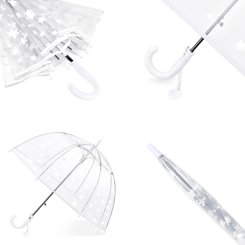 RONIARE Kids Clear Bubble Umbrellas for Rain Dome Windproof Umbrella for Kid Girls and Boys - Image 4